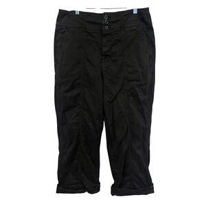 Anthropologie Pilcro and the Letterpress Black High Rise Wide Leg Pants Size 32